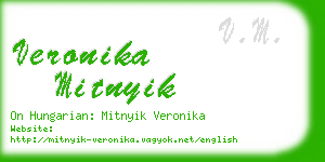 veronika mitnyik business card